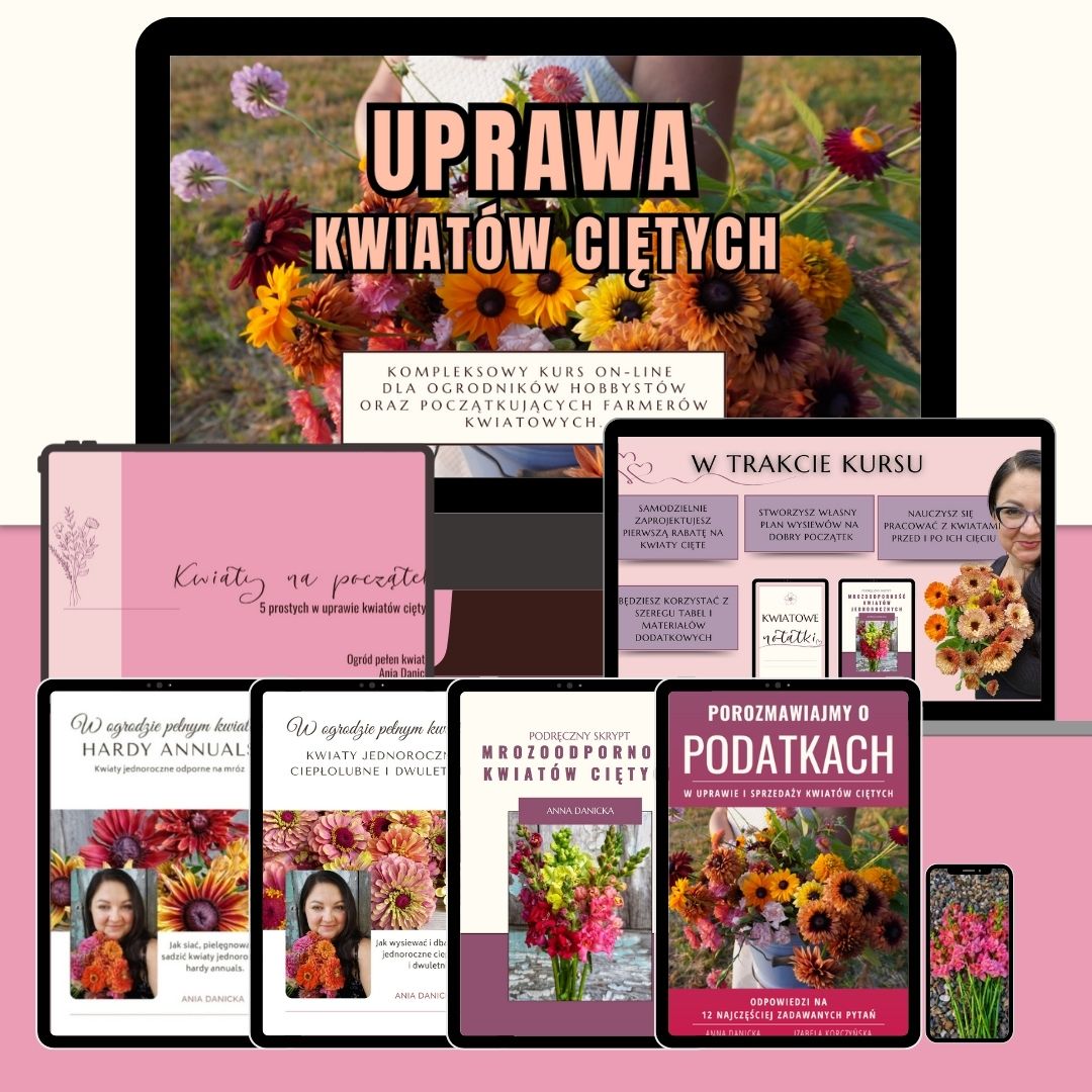 Pakiet złoty kursu uprawa kwiatów ciętych